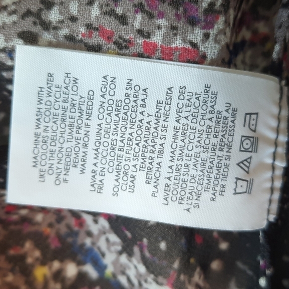 Cabi black Paris sheer button up blouse 3249 small - Picture 8 of 11